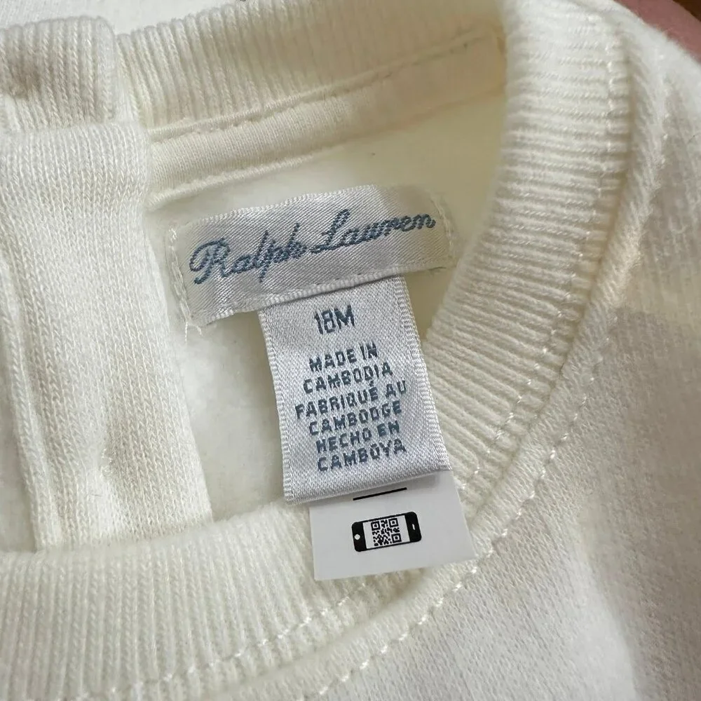Ralph Lauren Embroidered Fleece Holiday Sweatshirt